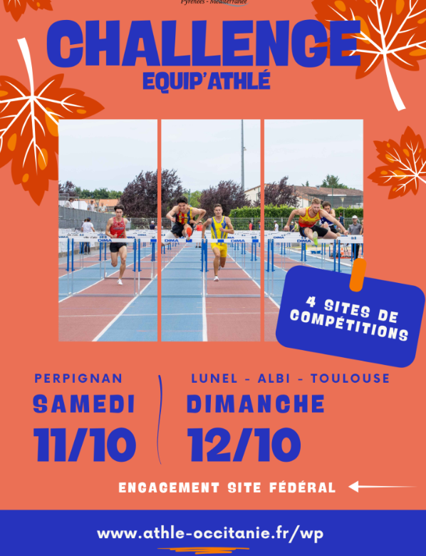 12 octobre 2025 Equip athle BE MI à Toulouse