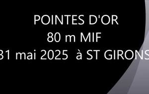 POINTES D'OR  80m MIF